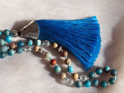 Mala - Türkis - Halschakra