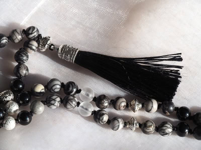 Mala - schwarz - Gebetskette
