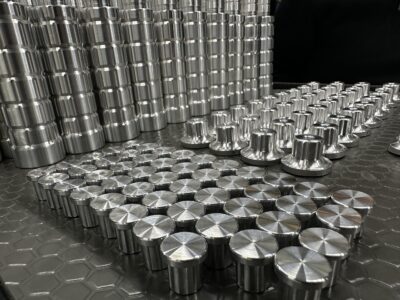 Production batch of precision CNC machined components
