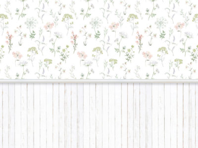 Madera Flores Pastel