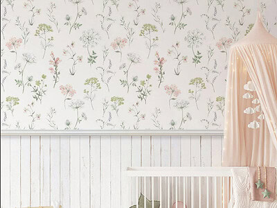 Madera Flores Pastel - Imagen 2