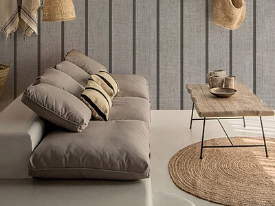 Lino Gris Oscuro Rayas - Imagen 2
