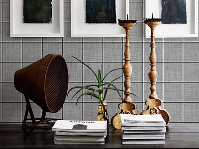 LINO CUADRILLE GRIS - Imagen 2
