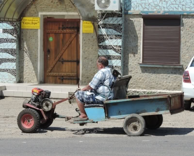 You never know how the grapes will be transported in this part of the world