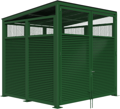 Covered Dumpster Enclosure