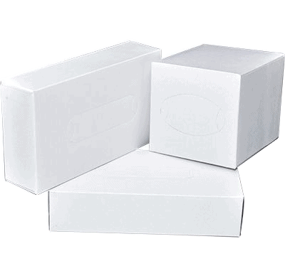White Facial Tissues