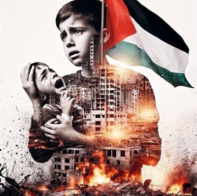 صور عن فلسطين حزينة.
