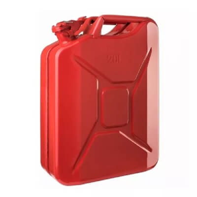 Bidon metalico 20 lts - Color Rojo