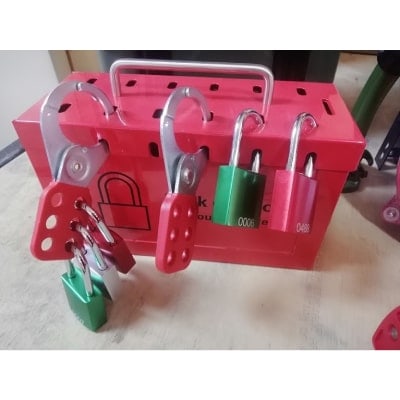 Caja De Bloqueo De 12 Candados.