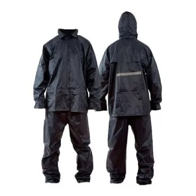 Traje De Agua Pvc De Color Azul. - Xl