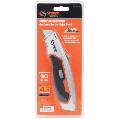 Cuchillo Retractil Mango Aluminio/Fibra - Smart