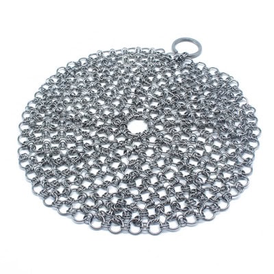 cast iron chainmail scrubber