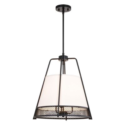 Benton Matte Black Hanging Pendant Light