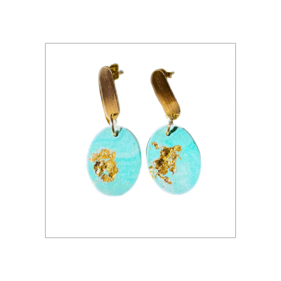 pendientes en resina ecológica