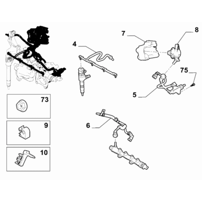 FIAT Doblo 2023-Present Fuel Tank Pipeline Pipe