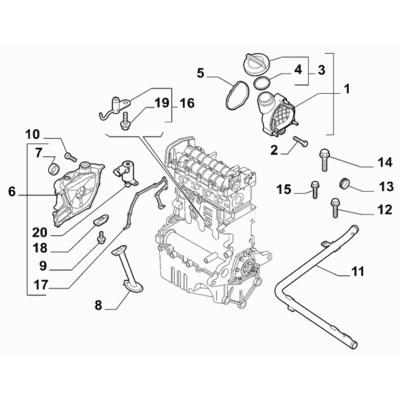 FIAT 500L 2012-2022 Lubrication System Screw