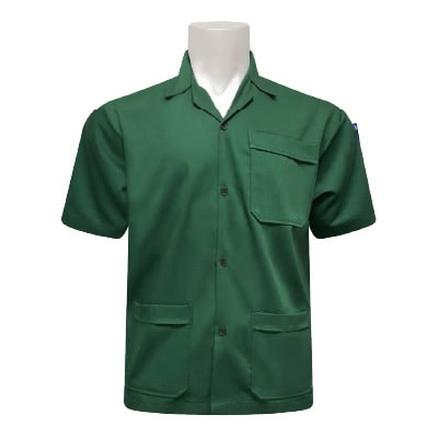 เสื้อช็อปสีเขียว แขนสั้น