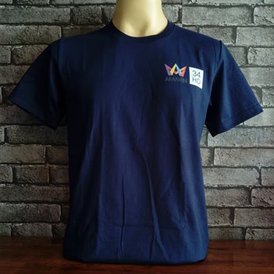 งานพิมพ์เสื้อยืด สีกรมท่า