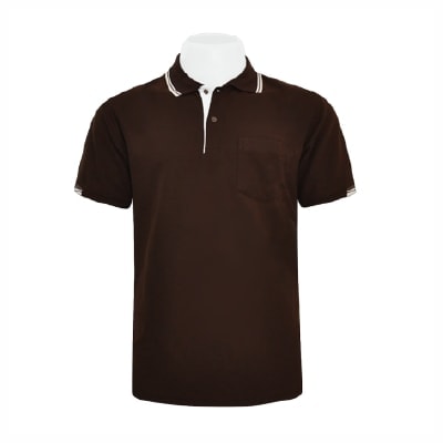 เสื้อโปโลสีน้ำตาล EG Polo - Image 4