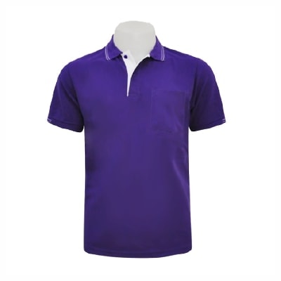 เสื้อโปโลสีม่วงเข้ม EG Polo - Image 4