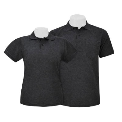 เสื้อโปโลสีเทาท็อปดำ MN Polo