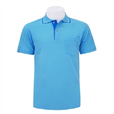 เสื้อโปโลสีฟ้า MN Polo - Image 3