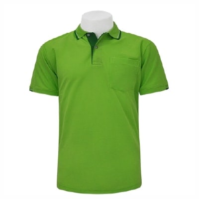 เสื้อโปโลสีเขียวตอง MN Polo - Image 3