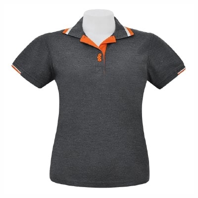 เสื้อโปโลสีเทาเข้ม NU Polo ผ้า TK Ring หนานุ่ม สวมใส่สบาย - Image 3