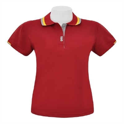เสื้อโปโลสีเลือดหมู NU Polo ผ้า TK Ring หนานุ่ม สวมใส่สบาย - Image 3