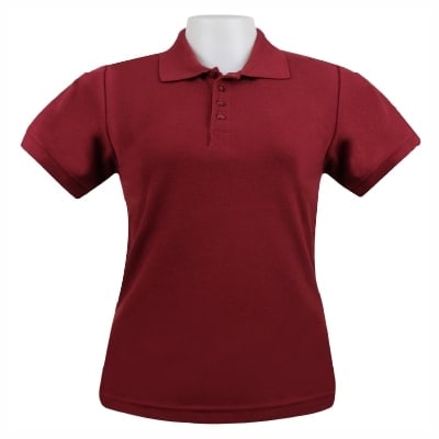 เสื้อโปโลสีแดงเลือดหมู TG Polo - Image 4