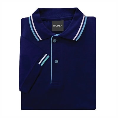เสื้อโปโลสีน้ำเงินขลิบฟ้า MN Polo - Image 7