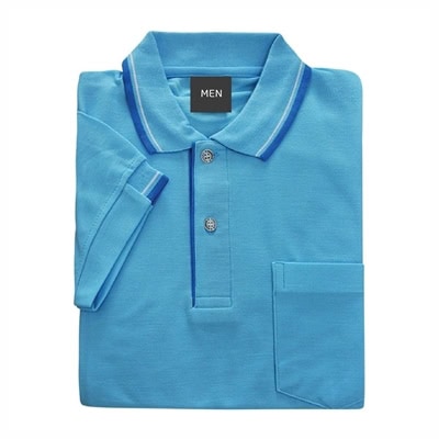 เสื้อโปโลสีฟ้า MN Polo - Image 6
