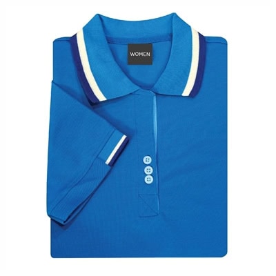 เสื้อโปโลสีฟ้าทะเล NU Polo ผ้า TK Ring หนานุ่ม สวมใส่สบาย - Image 3