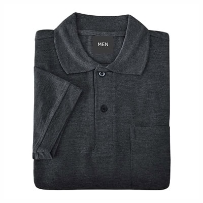 เสื้อโปโลสีเทาท็อปดำ MN Polo - Image 6