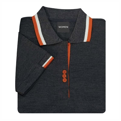 เสื้อโปโลสีเทาเข้ม NU Polo ผ้า TK Ring หนานุ่ม สวมใส่สบาย - Image 5