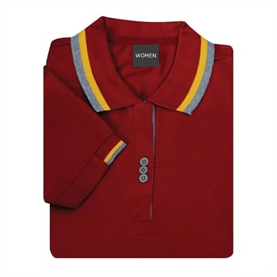 เสื้อโปโลสีเลือดหมู NU Polo ผ้า TK Ring หนานุ่ม สวมใส่สบาย - Image 5