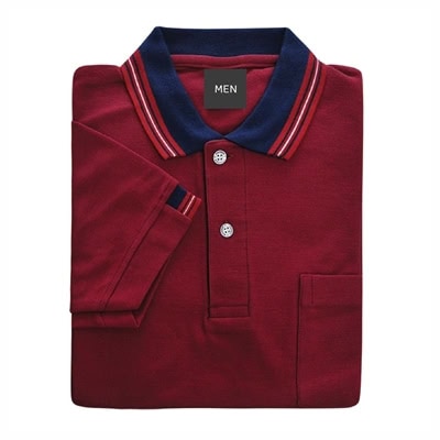 เสื้อโปโลสีแดงเลือดหมู MN Polo - Image 6