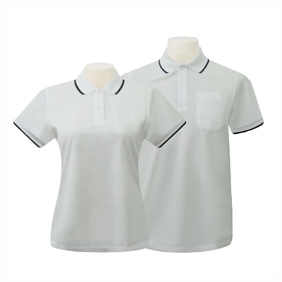 เสื้อโปโลสีขาว Cool balance