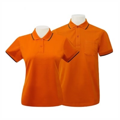 เสื้อโปโลสีส้ม Cool balance PGS