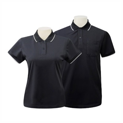 เสื้อโปโลสีเทาเข้ม Cool balance PGS