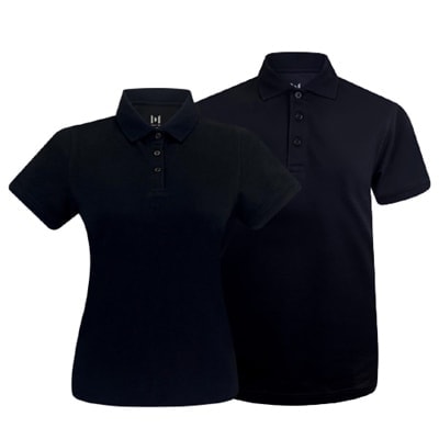 เสื้อโปโลสีดำ Dry Tech - MOS Polo