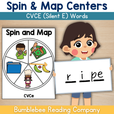 Word Mapping with Spinners (CVCe) - Silent E