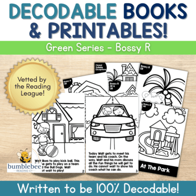 Decodable Adventures Series - 100% Decodable Books & Activities - UNIT 4 Bossy R