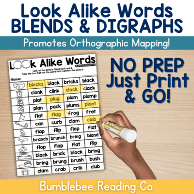 Look Alike Words - Blends & Diagraphs