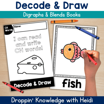 Decode & Draw Words - Unit 2 - Blends & Digraphs