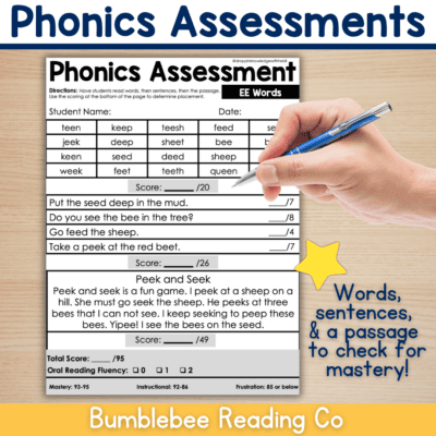 Phonics Skills Mastery Assessments - Unit 3