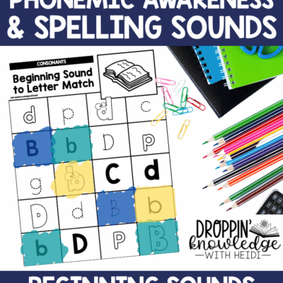 Letter Sound Skills - Phonemic Awareness & Phonics