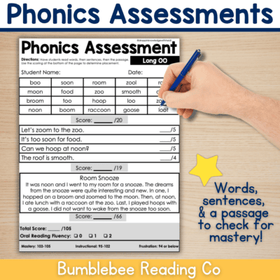 Phonics Skills Mastery Assessments – Unit 5