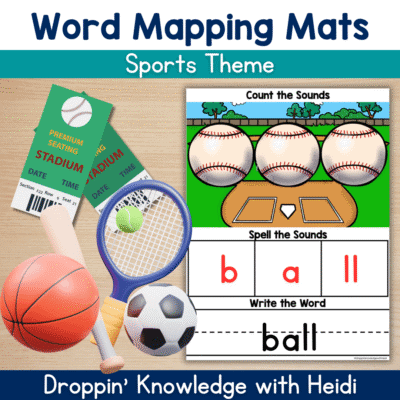 Orthographic Word Mapping Mats -SPORTS Version (Sound Boxes)