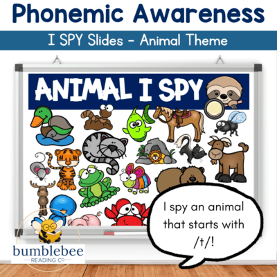 Phonemic Awareness Segmenting I Spy Game